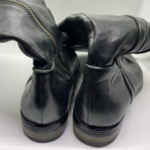 Women’s Coach Taylor Black Leather Boots 6b - image 1